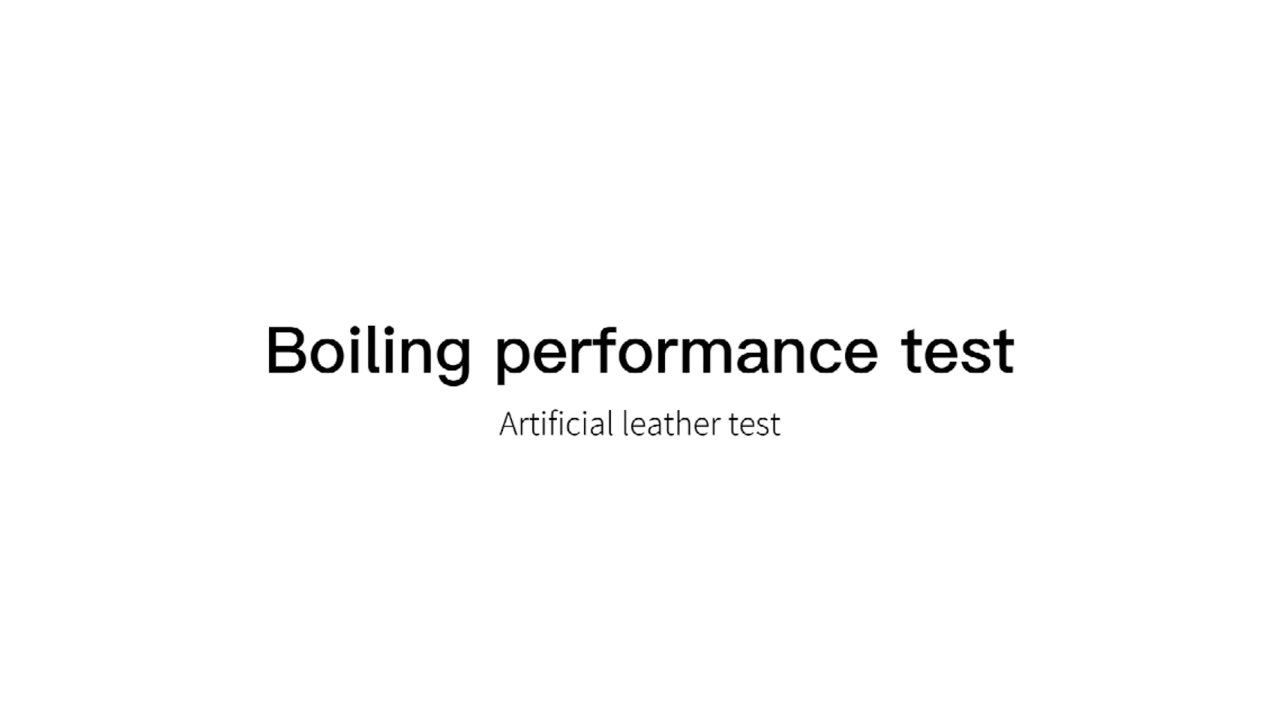 Boiling Performance Test