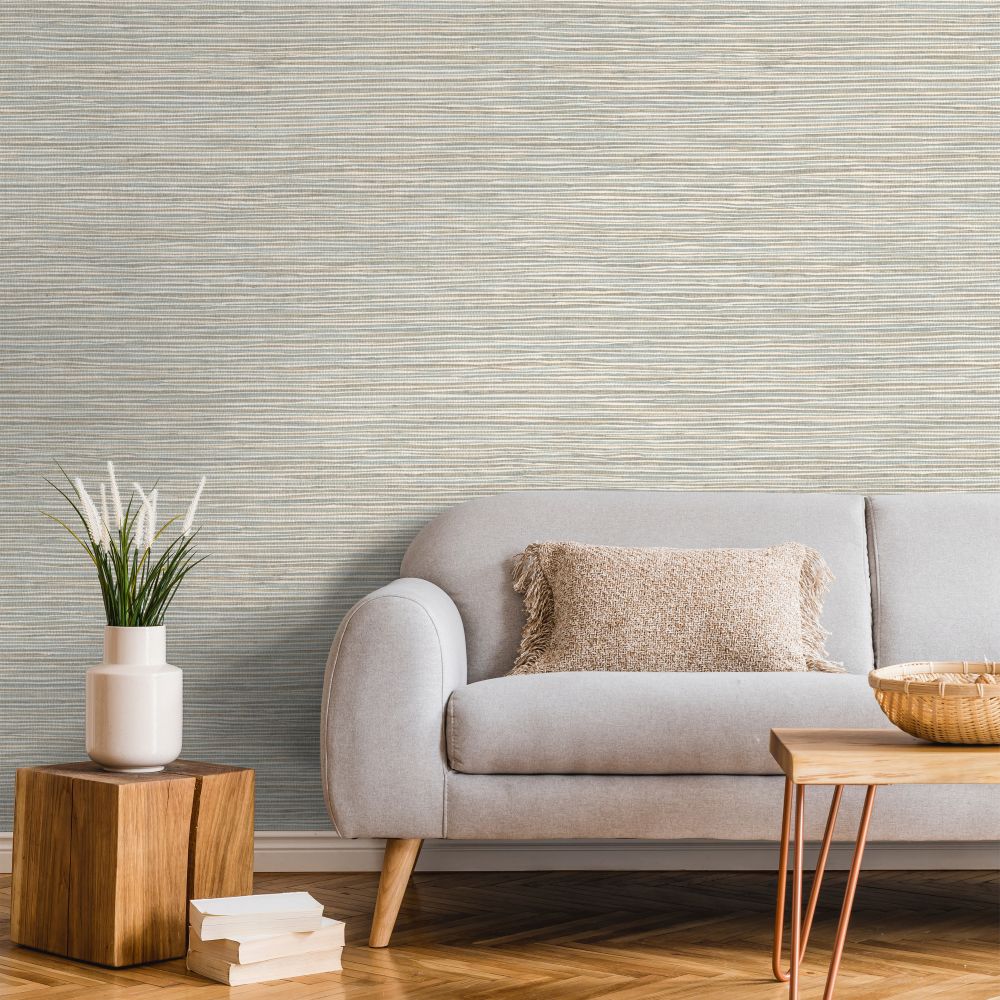 How about patterned grasscloth wallpaper？