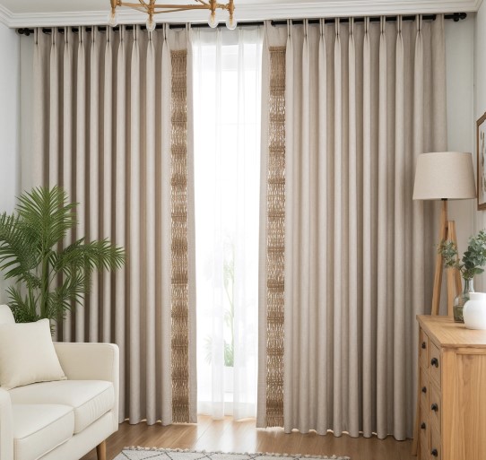 Natural woven curtains: add a touch of natural beauty to your home space